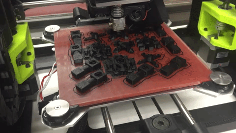 Chess piece printing on a LulzBot Mini